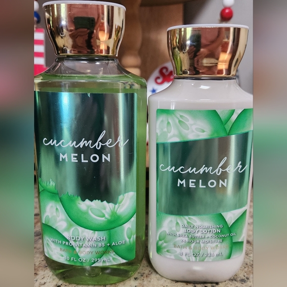 Bath and Body Works "CUCUMBER MELON" Bundle of 2 - Picture 1 of 3
